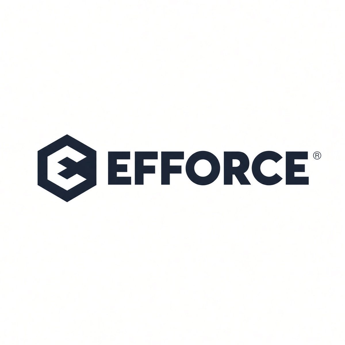 EFFORCE logo featuring a hexagonal emblem next to the company name.