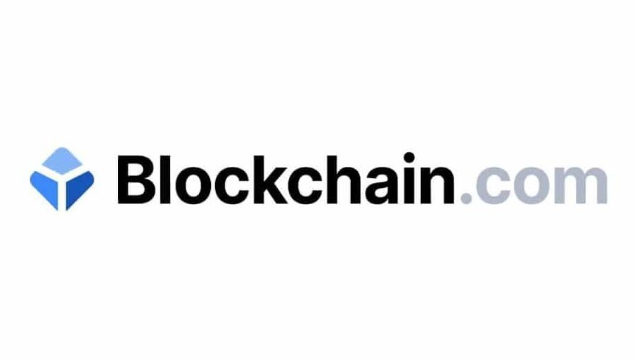 Blockchain.com logo against a white background