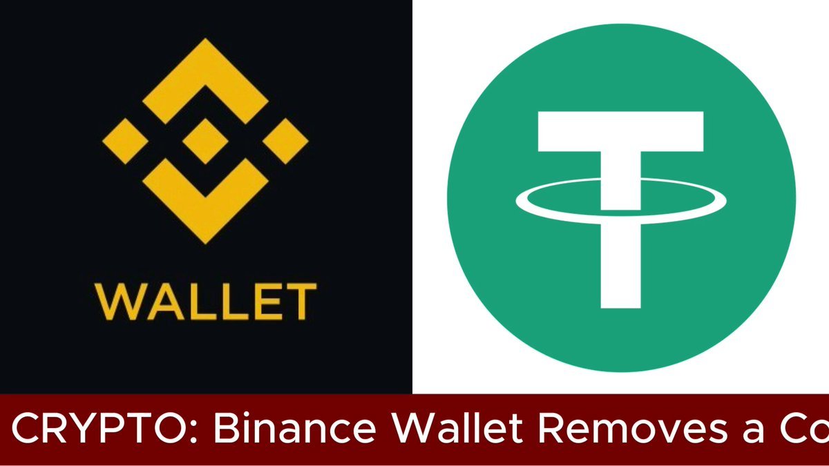 Binance Wallet and Tether USDT logos side by side.