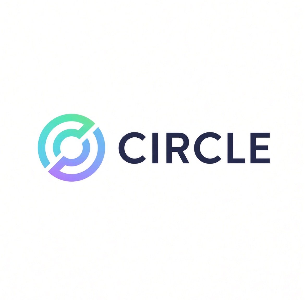 Circle company logo and wordmark centered on a plain white background.