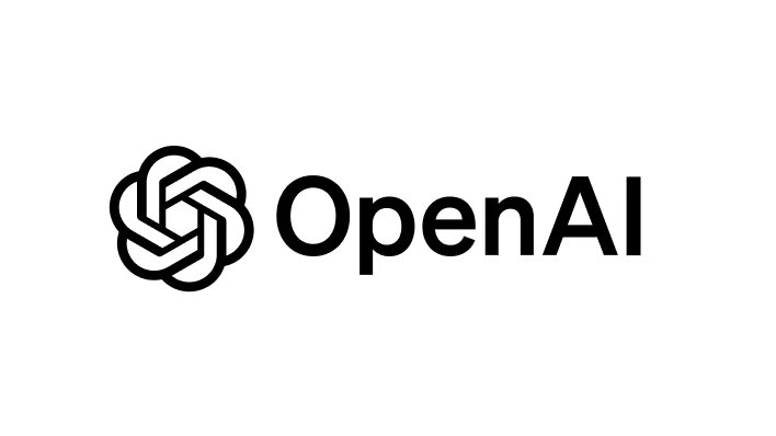 OpenAI logo featuring the black spiral emblem alongside the text OpenAI on a white background.