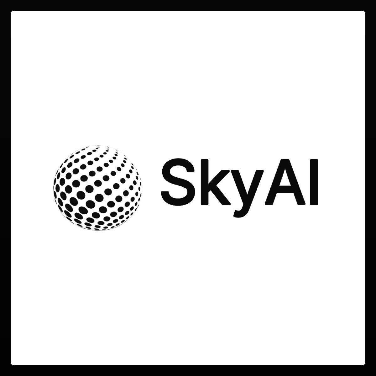 SkyAI company logo showing a dotted globe icon alongside the name SkyAI.