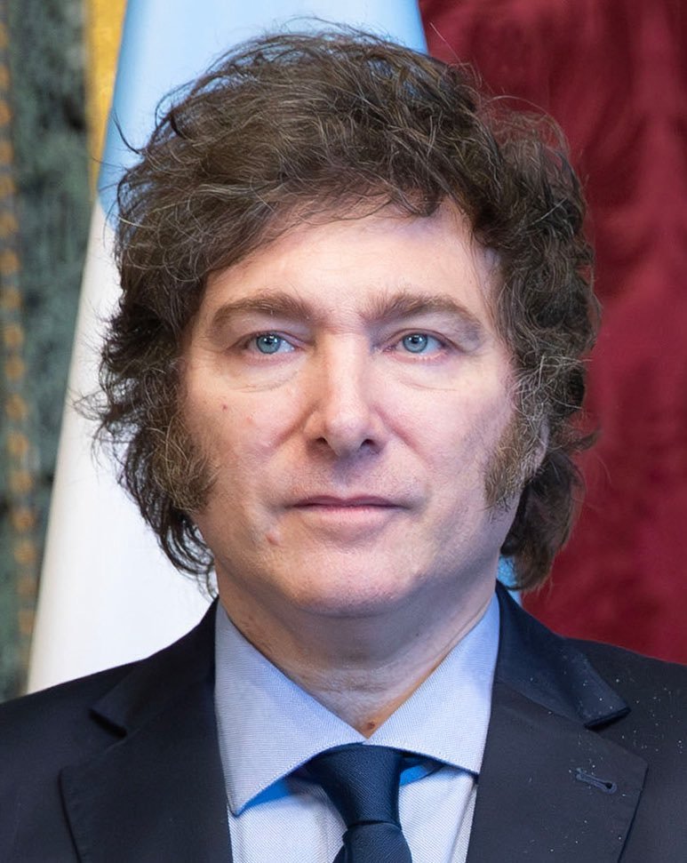 Official portrait of Argentine President Javier Milei.