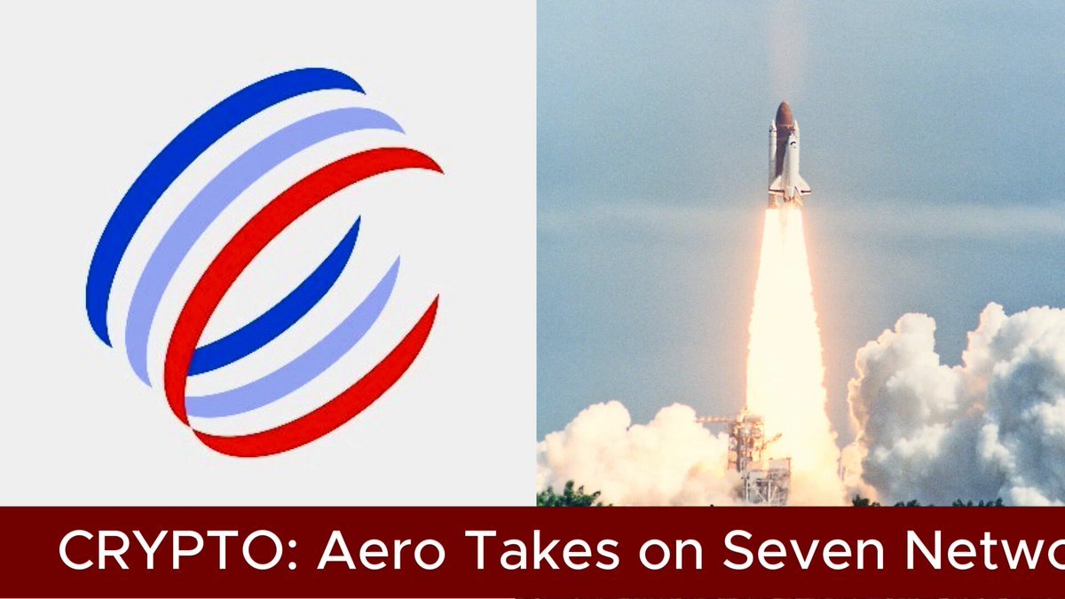 Graphic featuring the Aero logo alongside an image of a rocket launch.