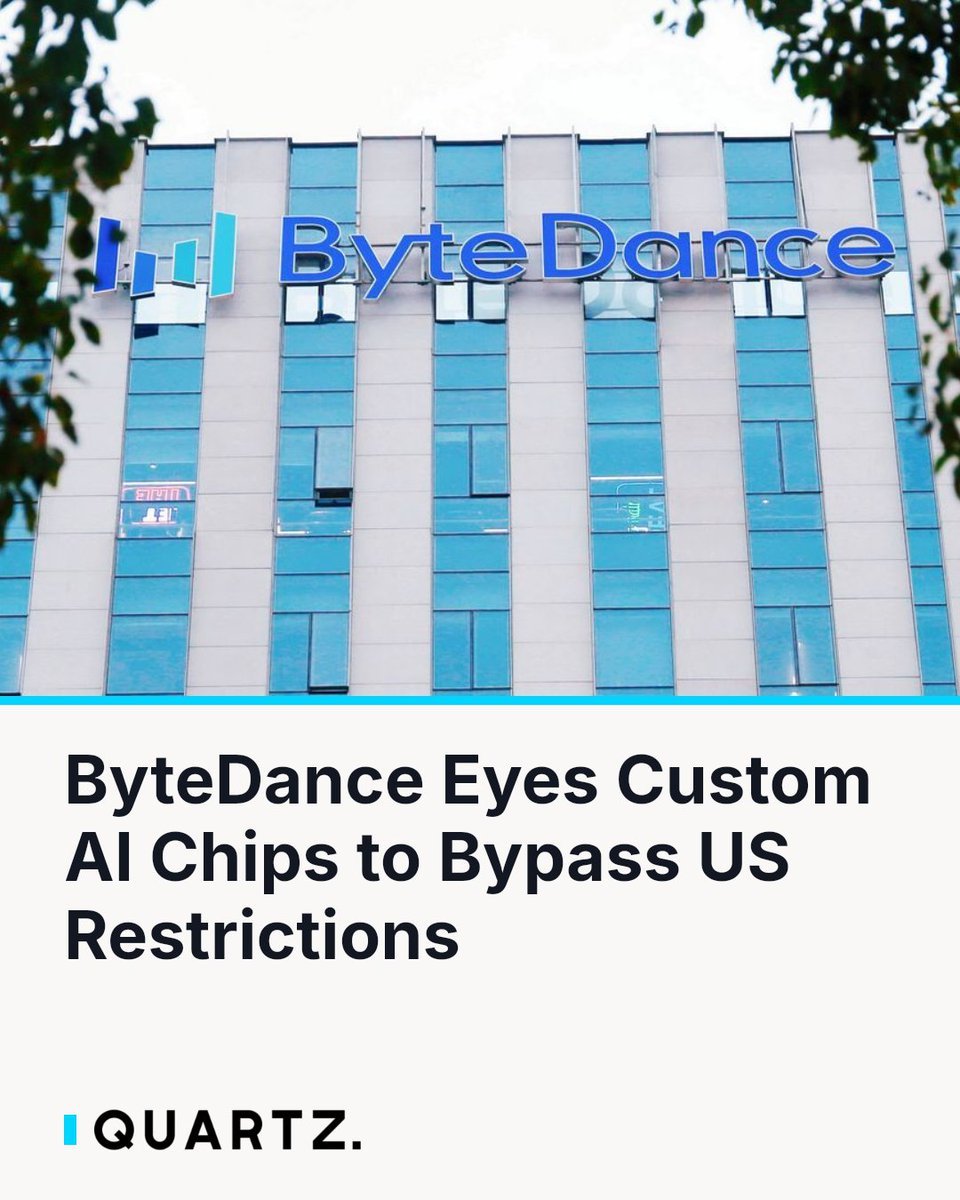 Exterior view of a building featuring the ByteDance logo on its facade.