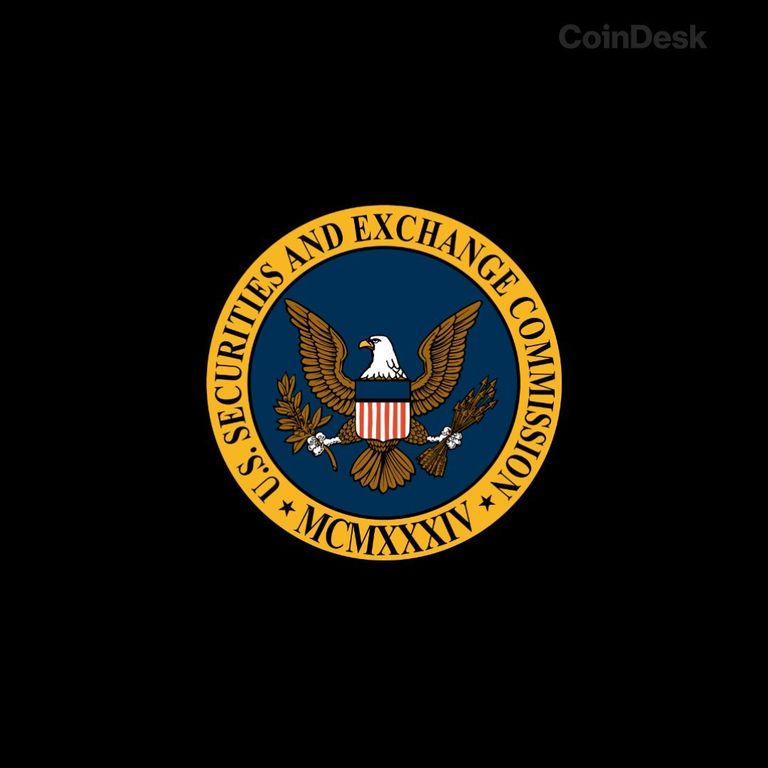 Official seal of the U.S. Securities and Exchange Commission centered on a black background.