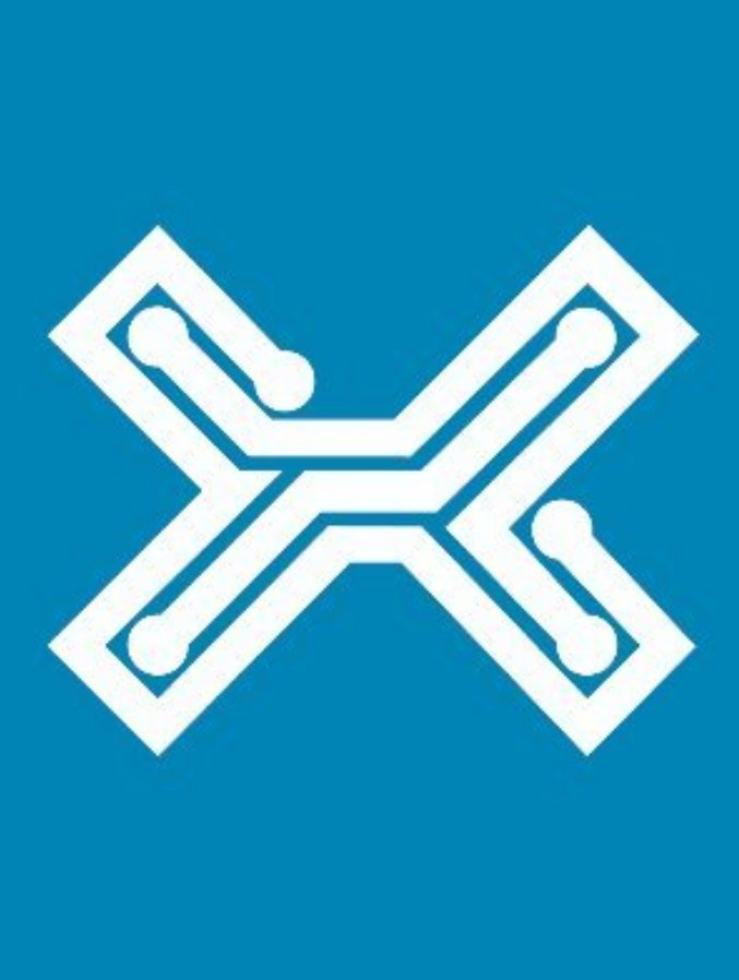 Indodax logo on a blue background