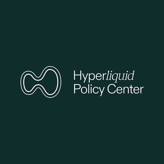 Hyperliquid Policy Center logo on a dark green background.