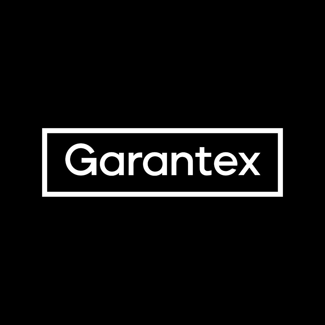 White text reading Garantex inside a rectangular border on a black background.