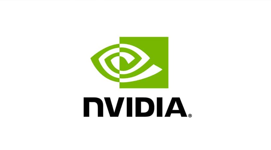 The green and white Nvidia logo against a white background.