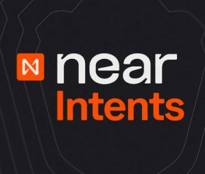 NEAR Intents logo on a dark background.